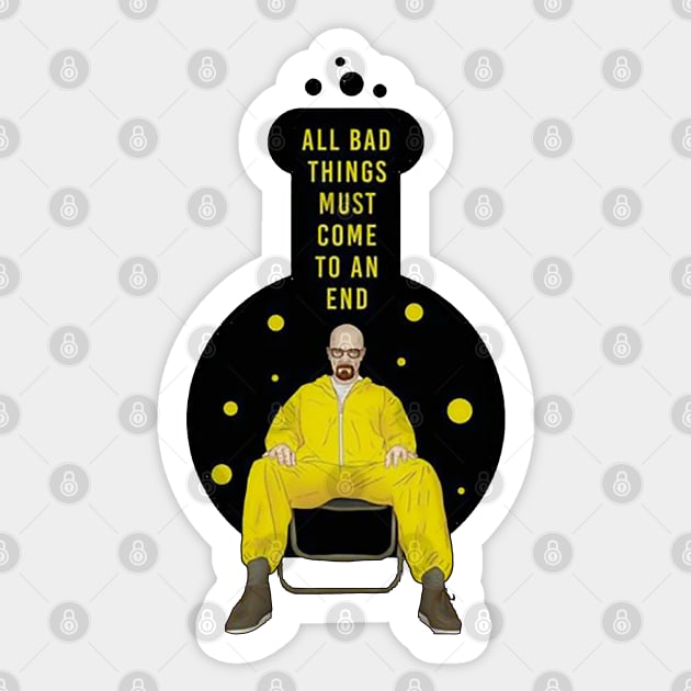 Heisenberg Walter White Kingpin Sticker by umarerikstore